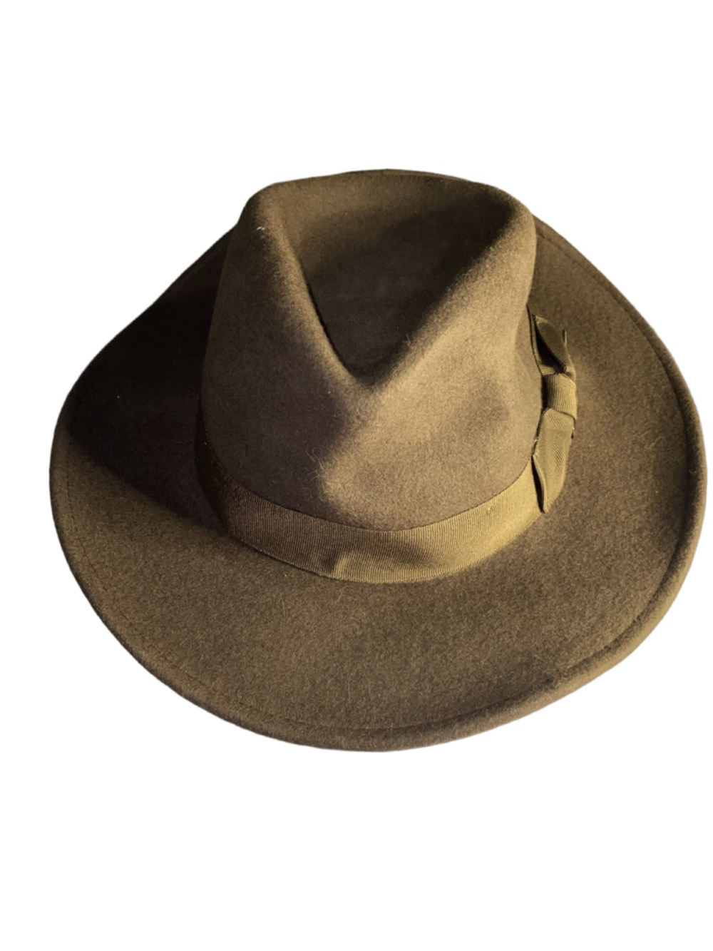 Indiana Jones Official Brown Fedora Hat 100% Wool